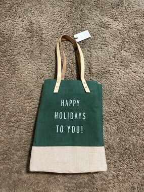Apolis Wine Tote in Field Green tote bag